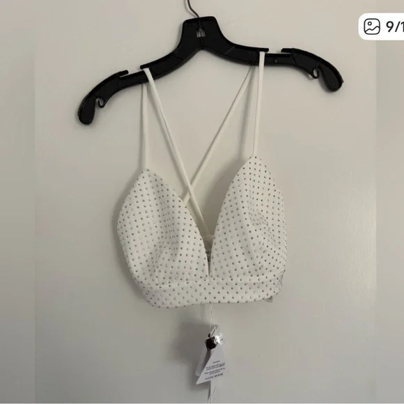 White Embellished Camisole Top - Picture 2 of 2